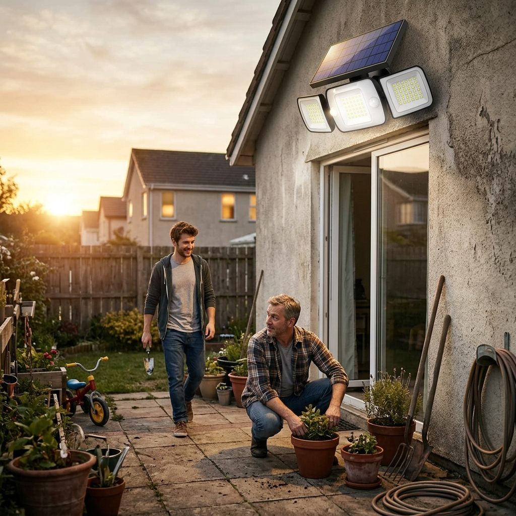 Solar Powered Flood Lights With Motion Sensor